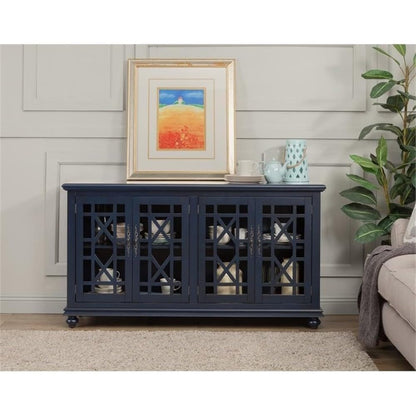 "Elegant TV Stand - 63" W x 35" H Slim Media Console, Modern Design for Living Room & Bedroom";;VERDADEIRO;;"Antique Black