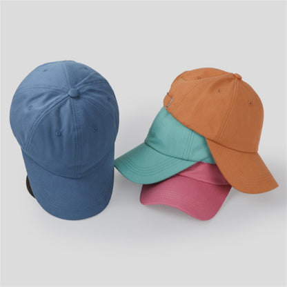 Casual Baseball Cap for Men Women Solid Color Cotton Hat Fashion Simple Black Pink White Wine Red Navy Blue