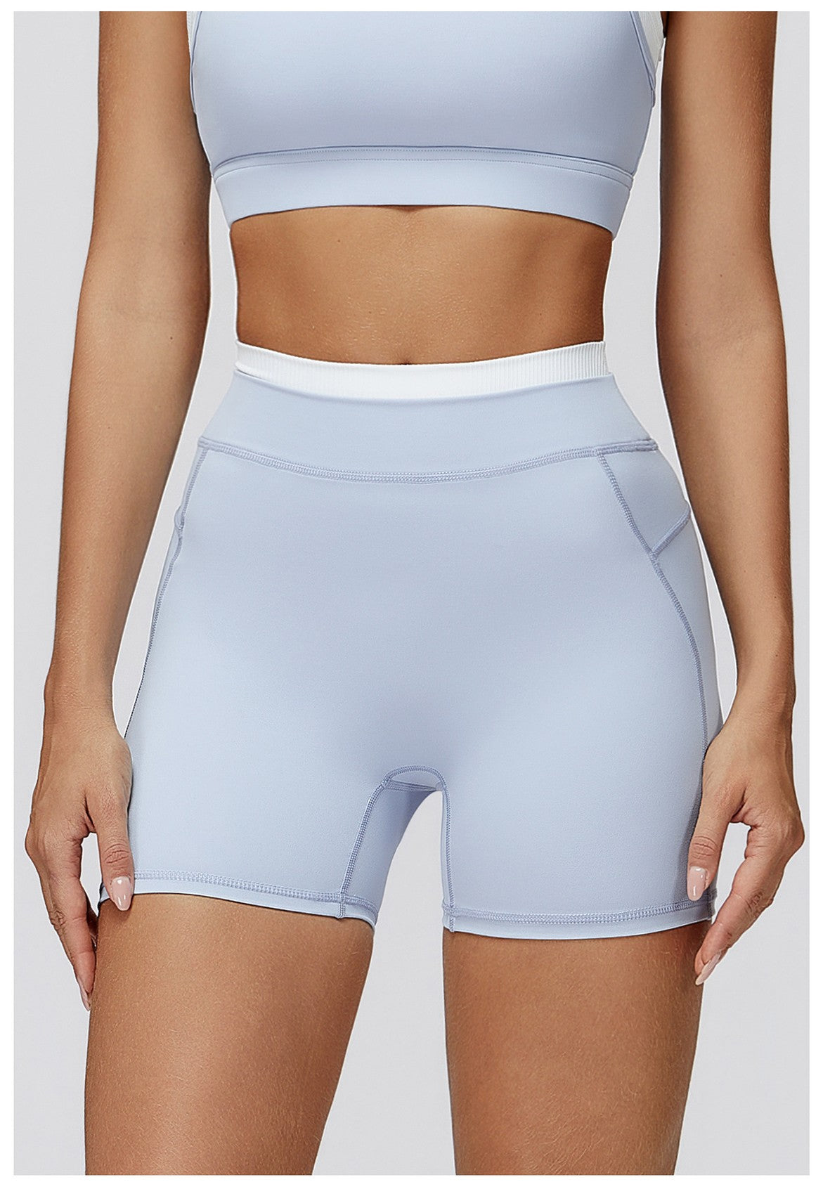 Women Elastic Feeling High Waist Yoga Shorts GymPush Up Running Fitness Legging Tummy Control Gym Outdoor Recreation Yoga Shorts