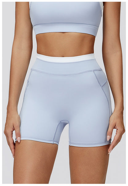 Women Elastic Feeling High Waist Yoga Shorts GymPush Up Running Fitness Legging Tummy Control Gym Outdoor Recreation Yoga Shorts