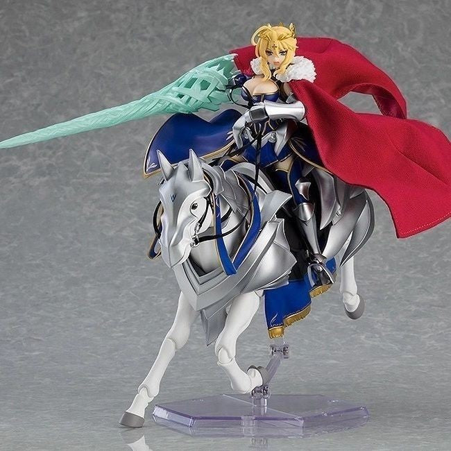 Fate/stay night Anime Boneco Altria Pendragon Ação com Cavalo de Guerra Blindado Figma 568 Dx Estatueta Coleção Ornamento Presente