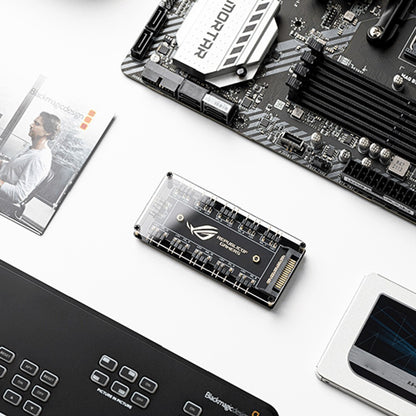 5V/3PIN ARGB Cable Splitter Hub ASUS AURA SYNC RGB Fan Hub Adapter SATA Power Extension Cable Adapter for Computer PC Cooler