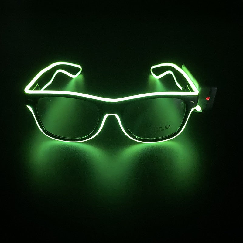 New Cool Wireless Glowing LED Light Up Glasses For Rave Festival Party Luminous Neon Mosaic Sunglasses Club Disco Eye Glasses