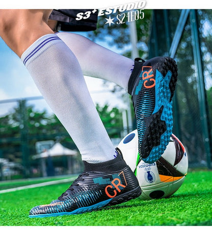 New Men's and Women's Football Cleats Firm Ground Outdoor Professional Football Shoes Lightweight Sports Sneaker Rugby Boots
