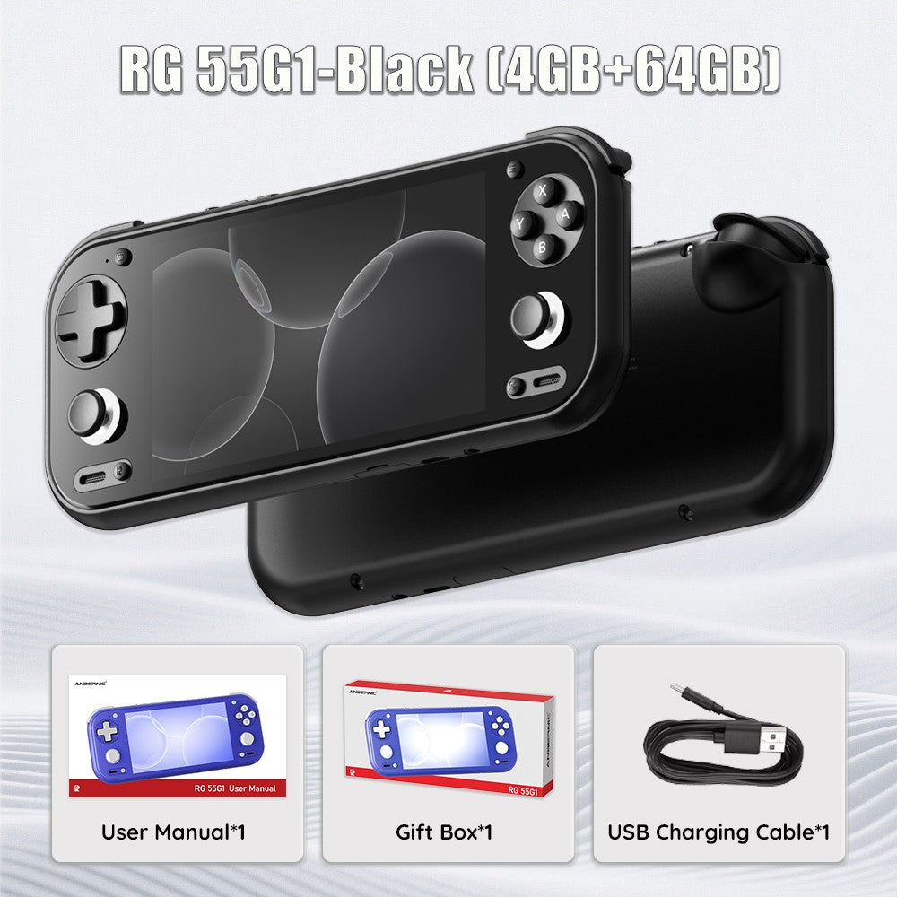 Anbernic RG 55G1 Retro Handheld Game Console Android 14 RG55G1 With 5.5 Inch Touch IPS Screen 3D Hall joystick RGB Lighting