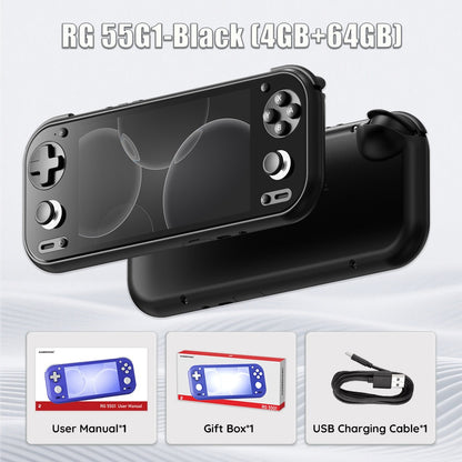 Anbernic RG 55G1 Retro Handheld Game Console Android 14 RG55G1 With 5.5 Inch Touch IPS Screen 3D Hall joystick RGB Lighting