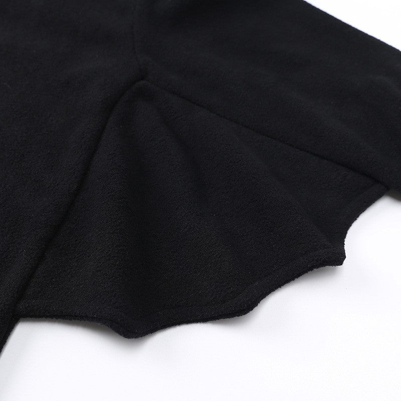 Halloween Baby Clothes Thicken Fleece Rompers Bat Devil Toddler Boy Girl Jumpsuit Warm Hallowmas Costumes Cosplay Outfits