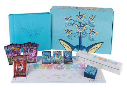 Coleção de Cartas Pokémon TCG Eevee Edição Especial Chinesa Avançada Simplificada 6.0 Coleção de Brinquedos e Jogos Personalizados Caixa de Presente