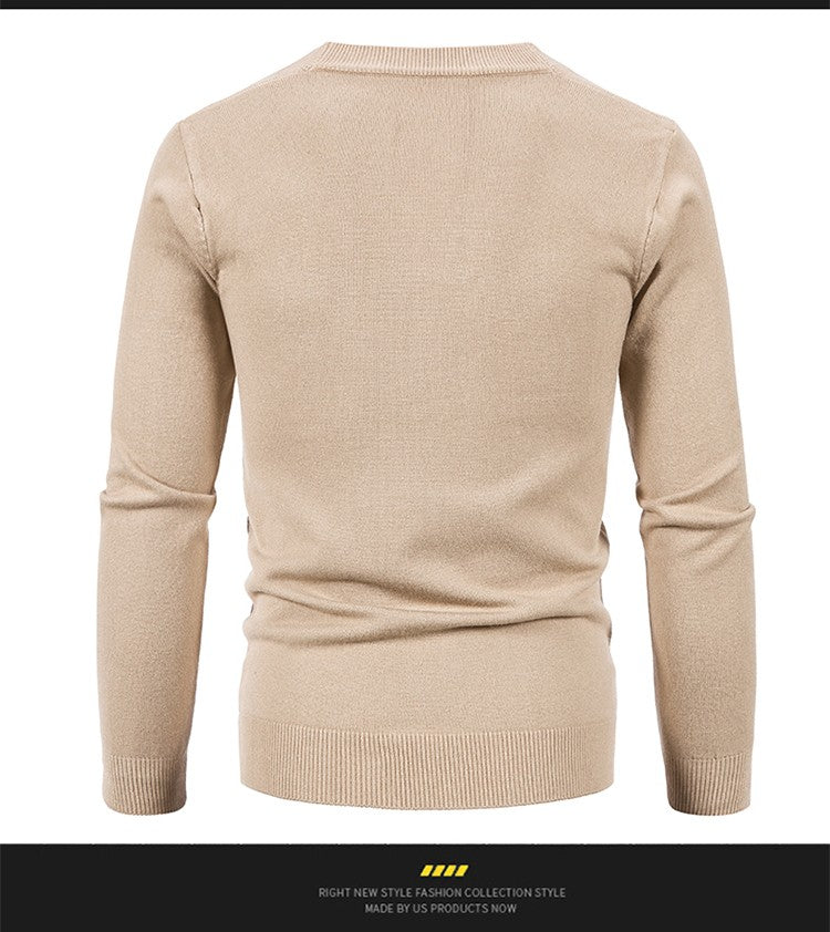 2024 M-5XL Autumn Men's Knitted Cardigan Thin V-neck Basic Elastic Slim Fit Thin Sweater Solid Color Casual Versatile Coat