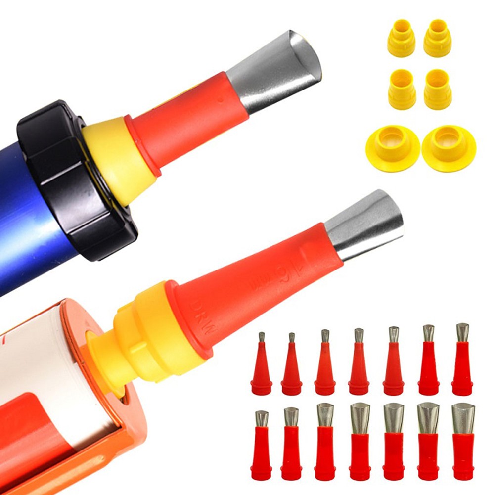 22 PEÇAS Bicos Aplicadores de Calafetagem de Aço Inoxidável, Ferramenta de Acabamento de Calafetagem para Vedantes de Silicone e Cola, para Juntas de Pias de Cozinha e Banheiro