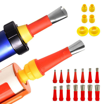 22 PEÇAS Bicos Aplicadores de Calafetagem de Aço Inoxidável, Ferramenta de Acabamento de Calafetagem para Vedantes de Silicone e Cola, para Juntas de Pias de Cozinha e Banheiro