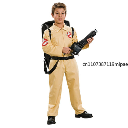 Men Kids Ghost busters Cosplay Costume Proton Pack Accessory Ghostbusters Boys Adult Women Jumpsuit Halloween Outfits Bodysuit