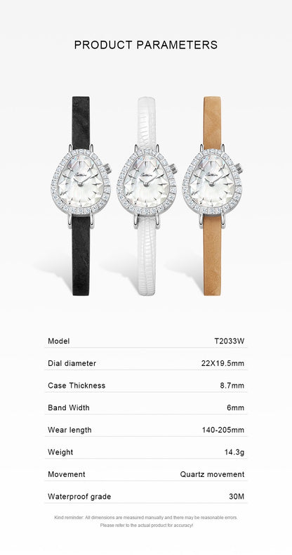 Sotoiru Watches for Woman Fashion Quartz Snake Wristwatches with Qucik Release Strap Original Design Christmas Gift for Woman