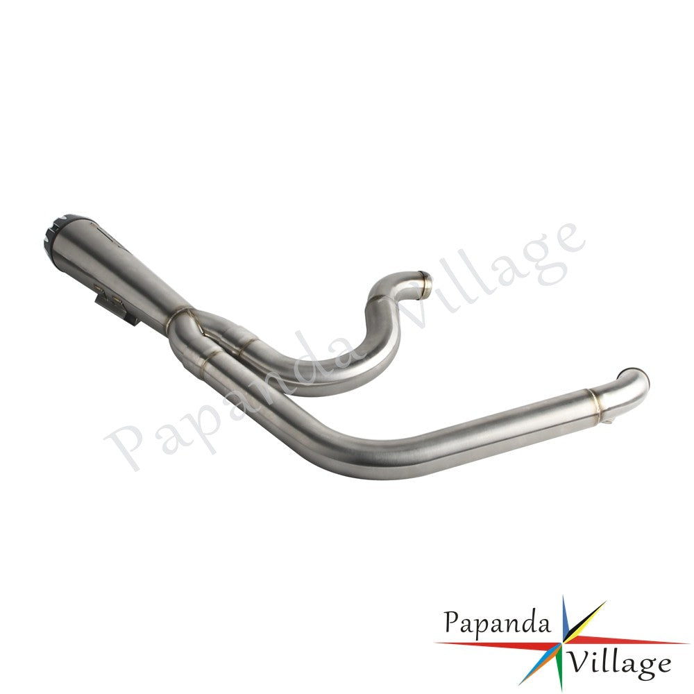 Motorcycle Full Exhaust Pipe Exhausts System Mufflers For Harley Dyna Wide Super Glide Fat Street Bob Low Rider FXDF 2006-2017