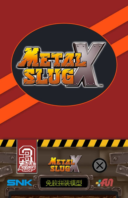 Kit de Modelo Em Estoque, Novo Lançamento, Série Metal Slug X - Tanque/Aeronave/Caminhão Diy em Pequena Escala com Miniaturas de Soldados