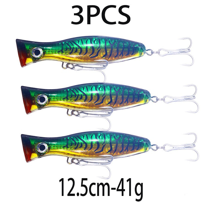 Iscas de Pesca Popper Topwater 11cm 23g 13cm 43g Pesca Boia Artificial Pesca de Baixo, Lúcio, Carpa, Wobbler, Artigos de Pesca