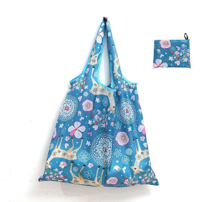 Reusable Shopping Large Bag Foldable Eco Tote With Pouch For Grocery Gym Office Supplies Beach Gear School Toys Storage Bags