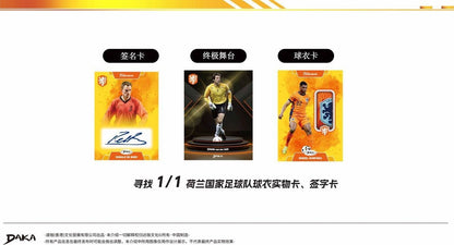 Cartas Colecionáveis Daka 2024-2025 Melhores Jogadores Manchester City Juventus AC Milan Internazionale Milano Estrela do Futebol Caixa de Presente Oficial