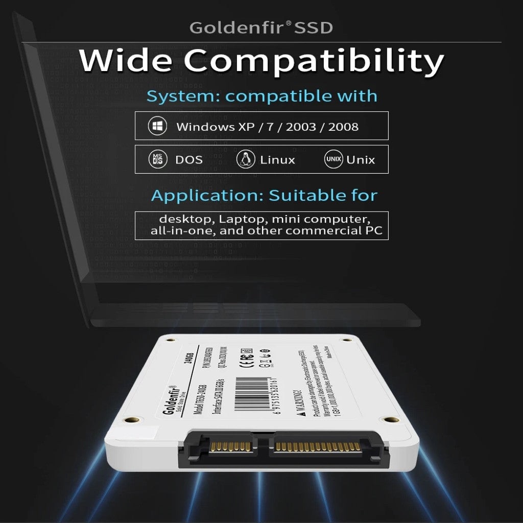 Goldenfir-Solid State Drive, SSD, Adequado para Laptops, Compatível, 64GB, 120GB?Hot Selling