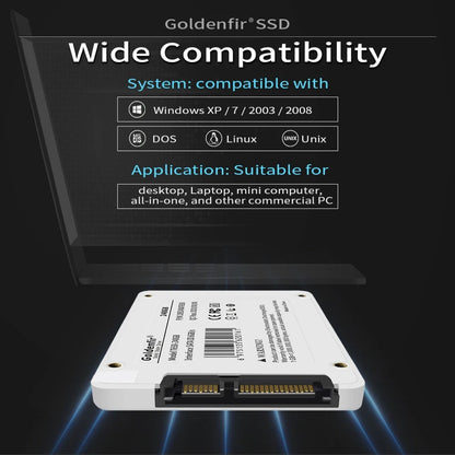Goldenfir-Solid State Drive, SSD, Adequado para Laptops, Compatível, 64GB, 120GB?Hot Selling