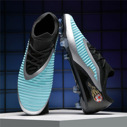 New Men Football Boots Outdoor Sport Boys Soccer Shoes Adult Non Slip Long Spikes Training Cleats Breathable Match Comfortable