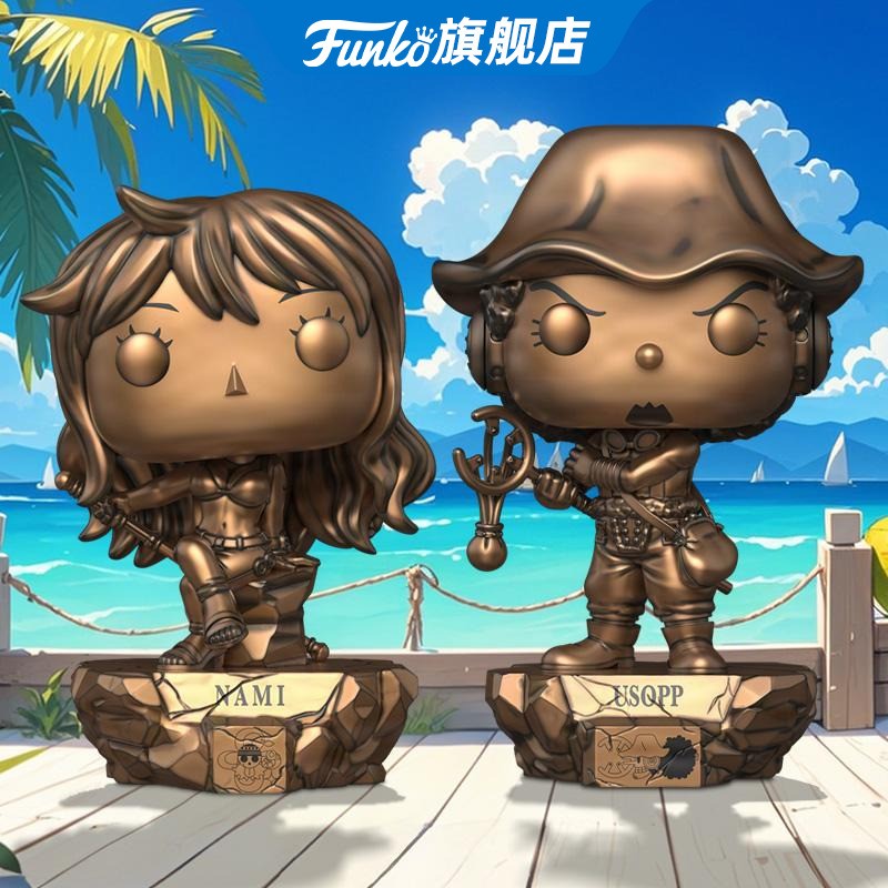 Série de 25º Aniversário de One Piece, Boneco de Ação Usopp Nami, Funko Pop, Personagem de Anime, Modelo de Coleção, Edição Limitada, Presente Original