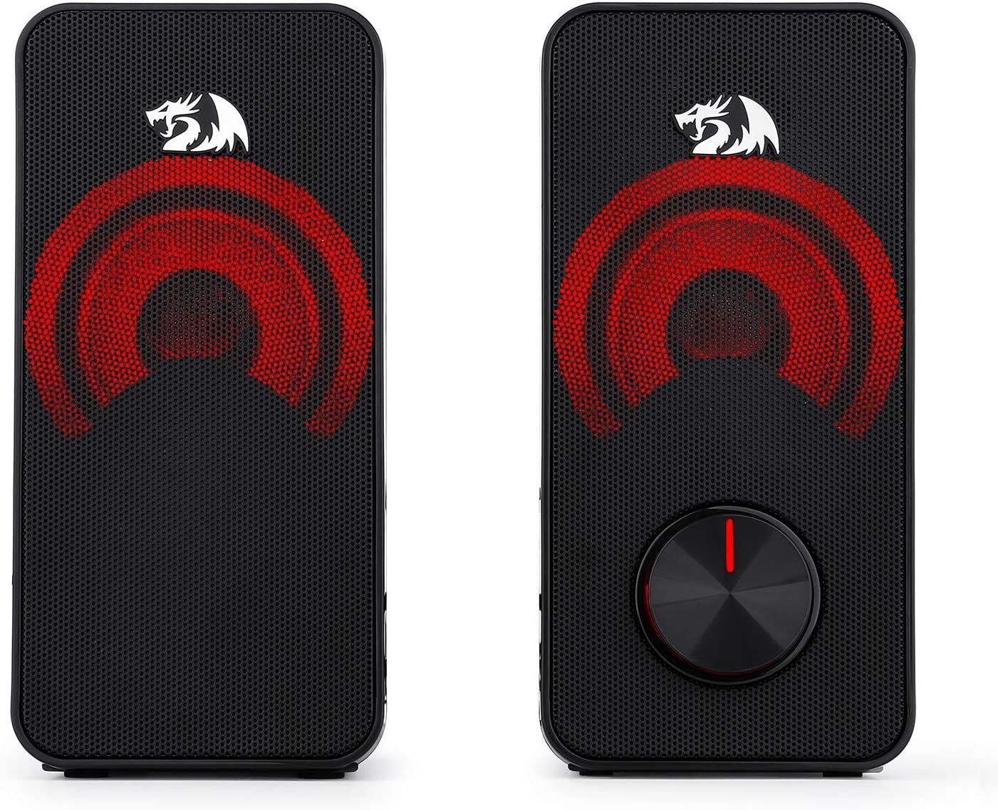 Caixa de Som Redragon GS500 Stentor USB para PC Gamer, Estéreo 2.0 Canais, com Iluminação