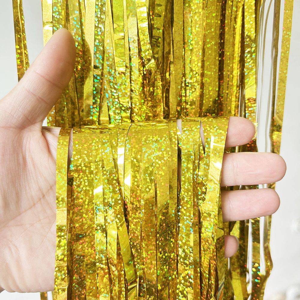 2M Glitter Pink Metallic Foil Tinsel Curtain Backdrop Birthday Wedding Bridal Shower Bachelorette Party Decor Adult Anniversary
