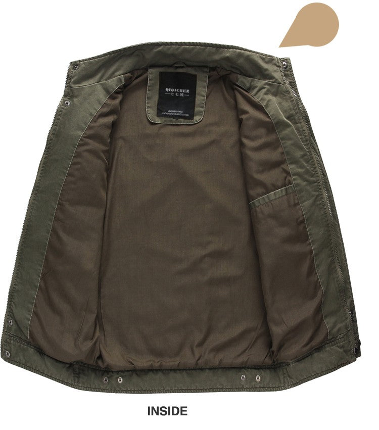 New 2023 Casual Army Military Jacket Men Plus Size M-6XL Jaqueta masculina Air force one Spring & Autumn Cargo Mens Jackets Coat