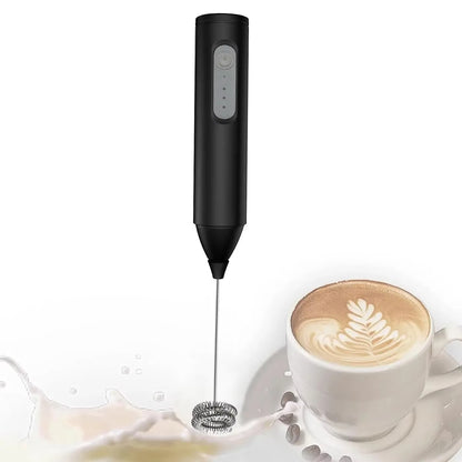Espumador de leite elétrico recarregável portátil para bebidas, máquina de café, batedor de ovos de 3 velocidades, mixer multifuncional para cozinha doméstica