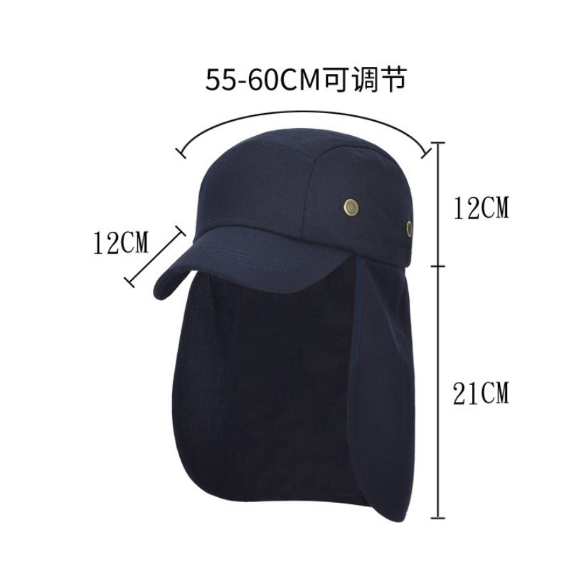 Outdoor Sport Hiking Camping Visor Hat UV Protection Face Neck Cover Fishing Sun Protcet Cap Fishing Cap Rain Hat Sun Hat Jungle