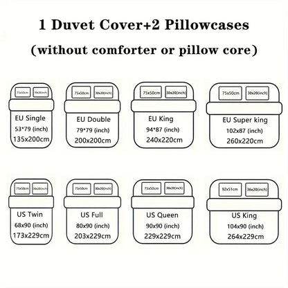 Conjunto de 3 peças, jogo de cama com estampa de lobo, queen, king, cama de casal, para quarto, quarto de hóspedes, hotel, decoração de casa