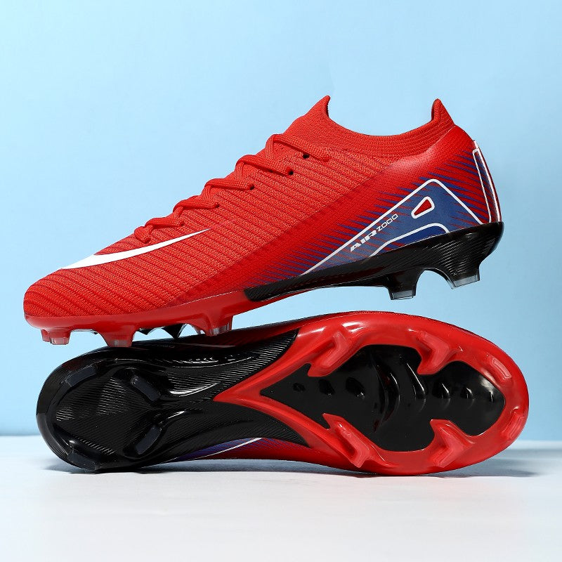 New Men Training Boys Football Boots Adult Outdoor Sport Soccer Shoes Cleats Long Spikes Non Slip Breathable Match Comfortable