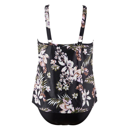 Women Tummy Control Tankini Bathing Suits High Waisted Padded Swimwear Plus Size Beachwear Swimsuit Bikini Sets Female