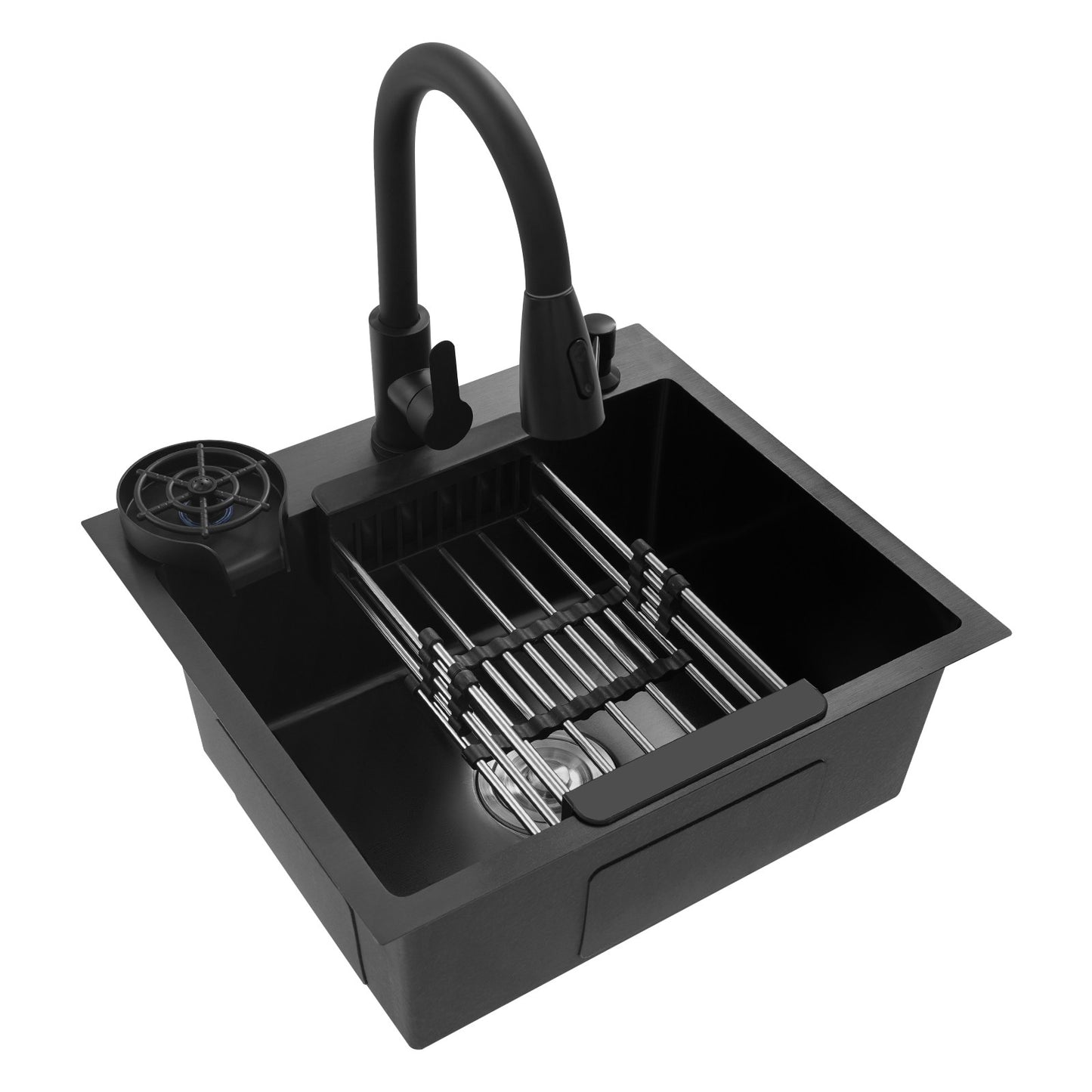 Kitchen Sink with Pull-Out Faucet and Soap Dispenser Multi-functional for Kitchens, Restaurants, Cafes, Bars, Hotels, etc