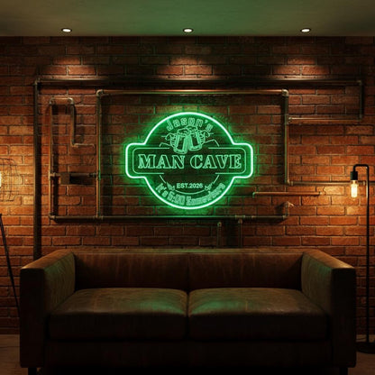 Custom Bar Neon Sign,Custom Man Cave Neon Sign,Personalized Light Up Man Cave Signs,Home Bar Decor,Beer Cave Decor,Gifts for Men