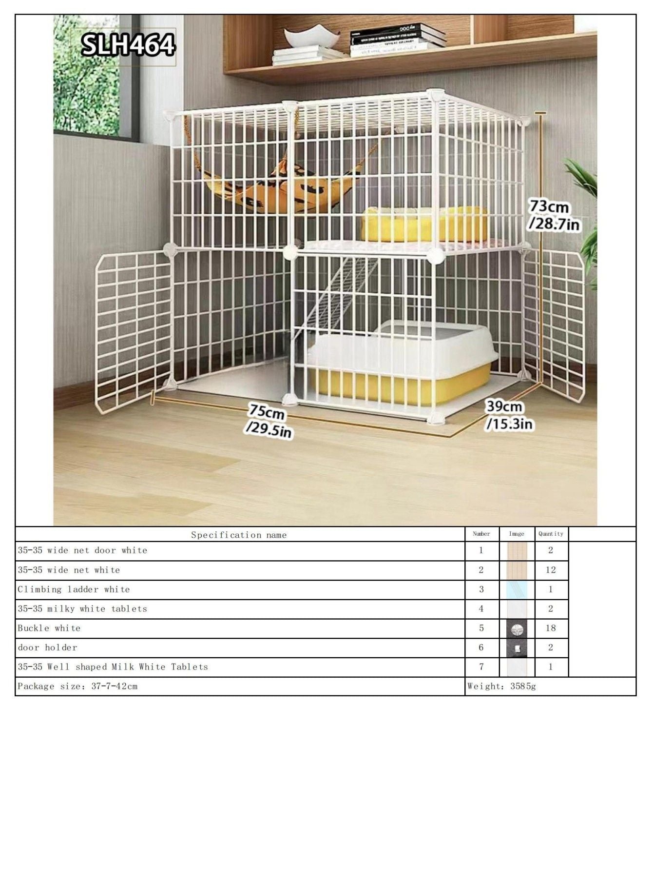 Grande Gaiola de Gato para Uso Doméstico, Vila de Gatos Gigante Interna, Estrutura de Escalada para Gatos com Espaço Livre de Várias Camadas, Casa de Gatos Luxuosa, Casa de Gatos