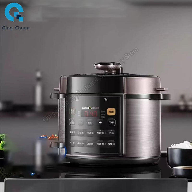 Panela de pressão elétrica, automática, dupla cuba, multifuncional, para uso doméstico