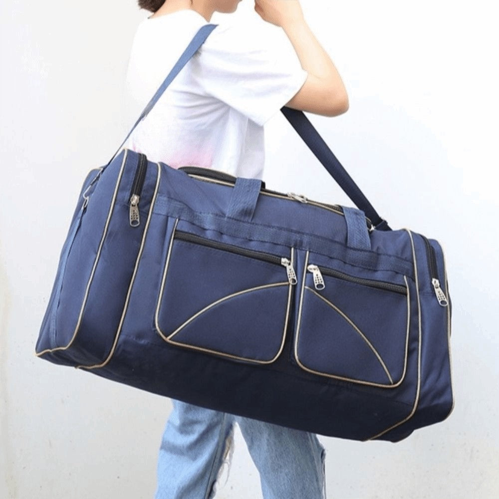 Large Capacity Travel Duffel Bag Waterproof Durable Outdoor Sports Bag Multi-pocket Oxford Cloth Large Travel Bag Gym Workouts