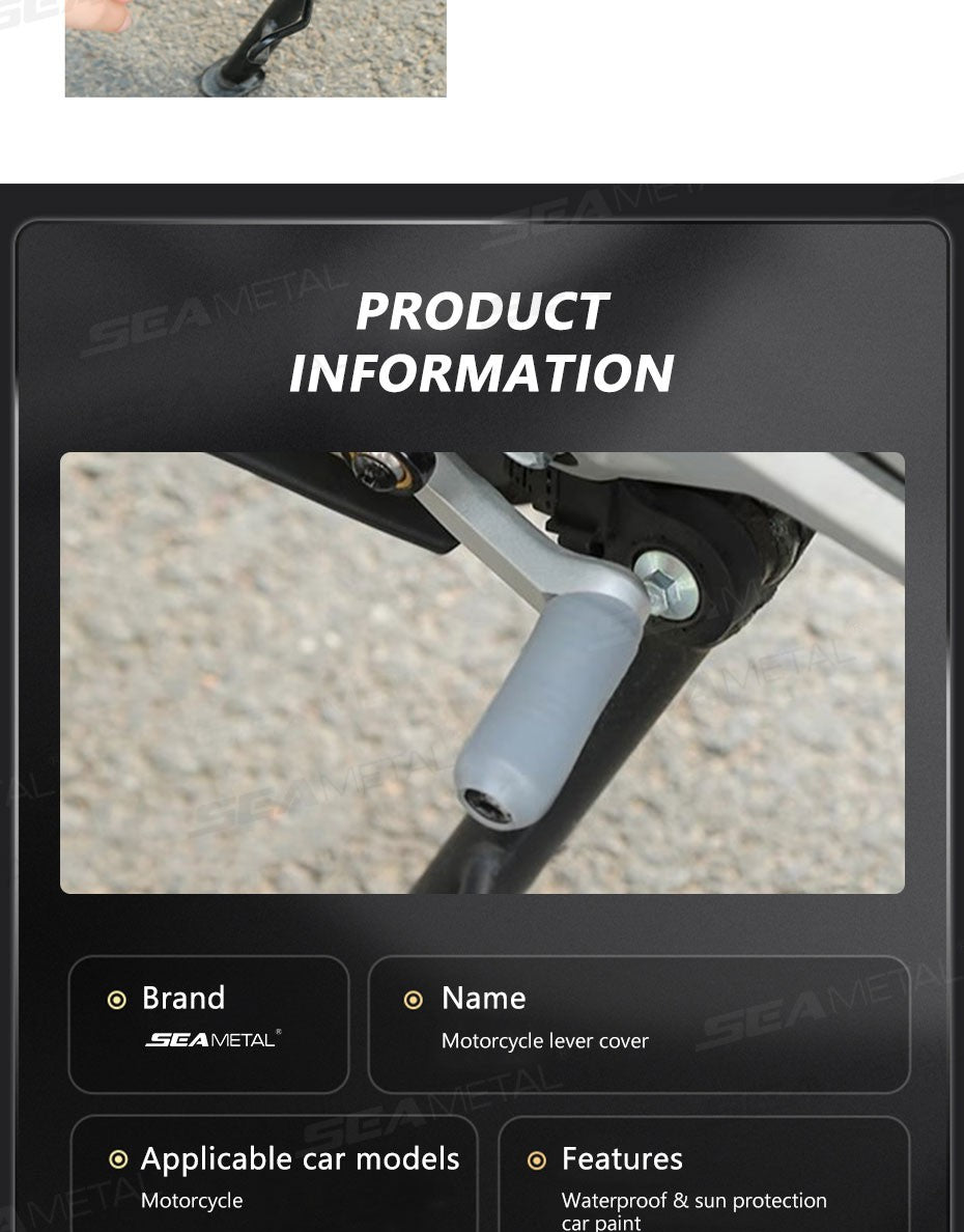 Capa para Alavanca de Câmbio de Moto BLALION Antifurto Sapatos de Silicone Autorretrátil Equipamento de Proteção para Pilotagem de Moto