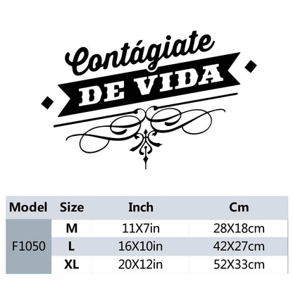 1 pc meaningful spanish text Wall Sticker Home Decoration wallpaper Accessories For Baby Kids Rooms Decor Mural