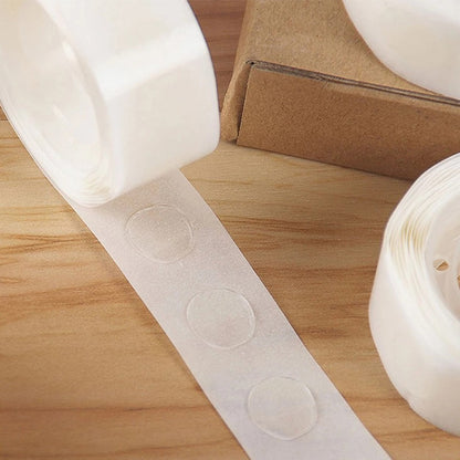 Balloon Mounting Tape Adhesive Dots Clear Sticky Stickers for Ceiling Wall Decoration Easy Peel Off for Reuse in Parties