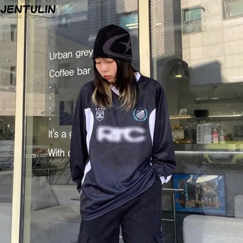 Y2K Harajuku Street Boomerang Satr pattern Beanies Autumn Unisex Warm Knitted Hat Hot Girl Outdoor Casual Man Hip Hop Caps