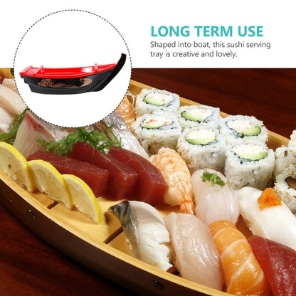 Sushi Boat Plate Plastic Tray Sashimi Storage Creative Decorative Tableware for Parties Gatherings Banquets Weddings Picnics