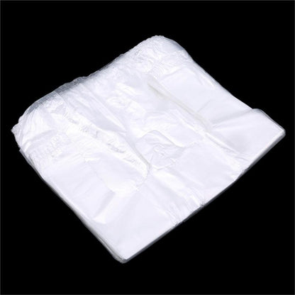 100pcs Transparent Bags Shopping Bag Plastic Supermarket Bags