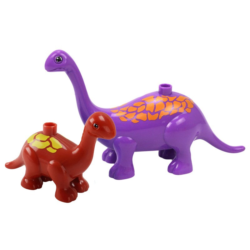 Grandes Blocos de Montar Animais Acessórios Compatíveis com Conjuntos de Tijolos de Zoo Dinossauro Criatividade Brinquedos DIY para Crianças Presente