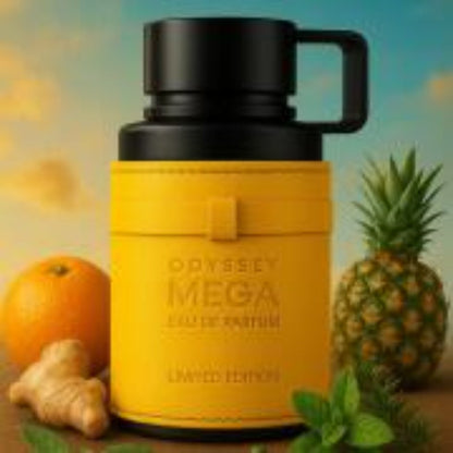 Armaf Odyssey Mega Man Eau de Parfum Spray 100ml Original Perfumes Árabes Perfume Amadeirado Aromático de Longa Duração Colônia para Homens Maquiagem
