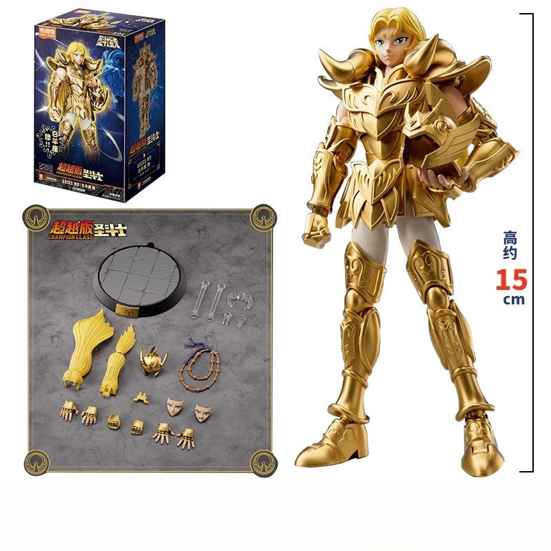 BLOKEES Original Saint Seiya CAPRICORN SHURA DRAGON SHIRYU CÂNCER MÁSCARA DA MORTE CAMPEÃO CLASSE Boneco de Ação Modelo de Anime Brinquedo Presente