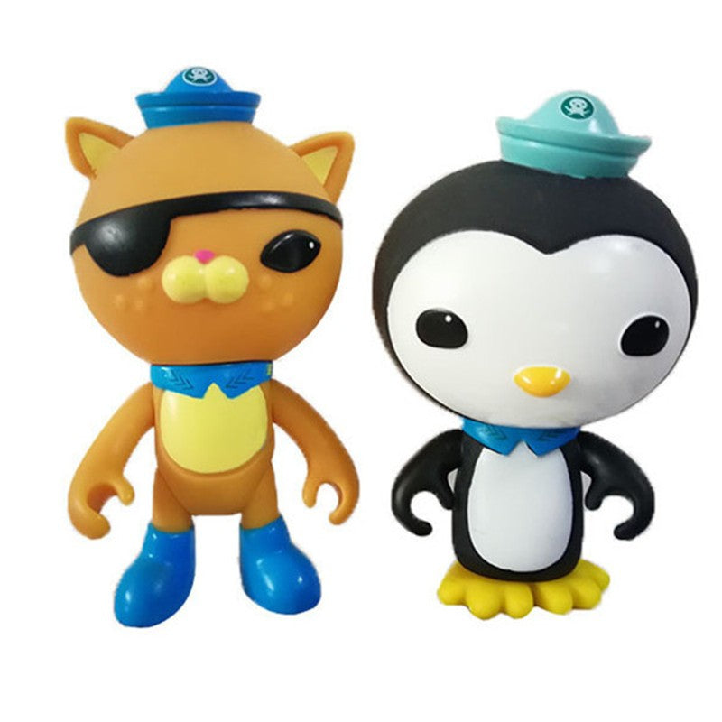 The Octonauts conjunto de brinquedos infantis Barnacles Kwazii Peso Pinguim Shellington Dashi Inkling boneco de ação de anime brinquedo infantil