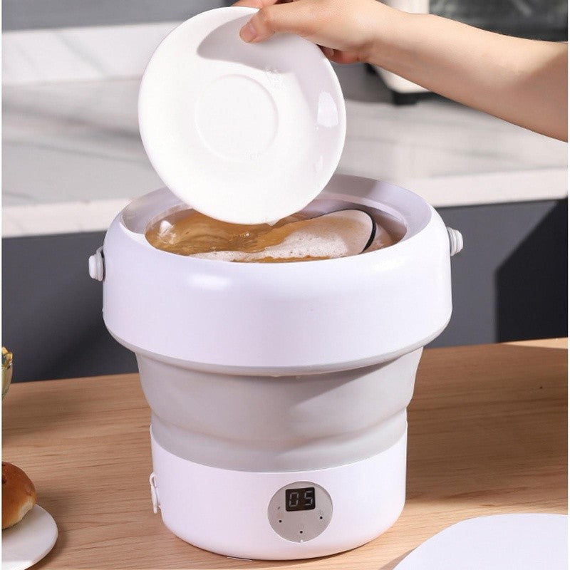 Mini Turbo Dishwasher 5L Foldable Portable Dish Washer Vegetable Washing Machine For Home Travel Hotel RVs